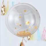 Ginger Ray® veliki baloni s konfetima gold | shoptok.hr