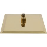  Glava za tuš od nehrđajućeg čelika 20 x 20 cm četvrtasta zlatna | shoptok.hr