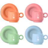 Bialetti Set 4 Tassen inkl. Untertassen mercato della frutta | shoptok.hr