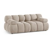 Micadoni Kremno bela žametna sedežna garnitura 188 cm Bellis – | Shoptok.si