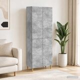  Set ormara 2 pcs Betonska siva Konstruirano drvo Slike