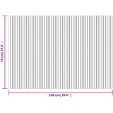  Pravokutni tepih crni 70x100 cm bambus | shoptok.hr