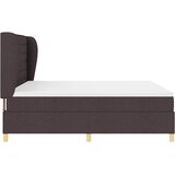  Krevet s opruga kutije Tamno smeđa 200 x 180 cm tkanina | shoptok.hr