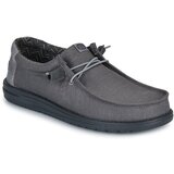 Hey Dude Slips on WALLY STRETCH CANVAS BLOCK Siva Cene