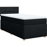 Box spring krevet s madracem crni 80 x 200 cm od tkanine | shoptok.hr