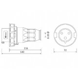  utikač uko-uto bemis IP67 16A 2P+E 220V BC1-1403-7011 | Eponuda.com