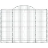  Lučne gabionske košare 5 kom 200x30x40/60 cm pocinčano željezo | shoptok.hr