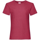 Fruit Of The Loom Czerwona koszulka dziewczęca Valueweight | shoptok.hr