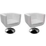 The Living Store Barski stoli 2 kosa belo umetno usnje - Fotelj, (21836743) | Shoptok.si