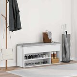  Klupa za cipele bijela 102x30 5x45 cm izrađeno drvo | shoptok.hr