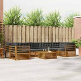  Set vanjskih sofa 8 kom. Prirodna i antracit | shoptok.hr