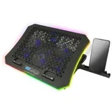 podstavek za prenosnik Galerne 19, LCD, RGB, 2x USB, 6x ventilator, CC-FAN104