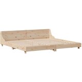 vidaXL Okvir kreveta bez madraca 180 x 200 cm od masivne borovine | shoptok.hr