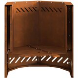 vidaXL Istrošeni čelik/Smeđa Istrošeni čelik 48 x 48 x 51 cm Ognjište | shoptok.hr