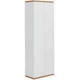 XORA garderobna omara bela, hrast artisan | Shoptok.si