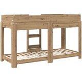  Postelja na vzkraj za otroke Umetni hrast 75 x 190 cm, (5000141874) | Shoptok.si