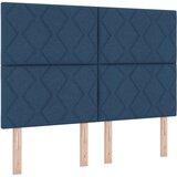 vidaXL Krevet s podnicom s madracem i klupom plavi 140x190 cm tkanina Cijene