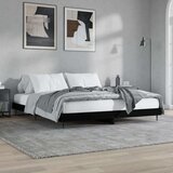  Za krevet crni 200 x 200 cm konstruirano drvo | shoptok.hr