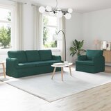  Set sofe 2 pcs Tamnozelena 201 x 80 x 85 cm tkanina | shoptok.hr