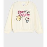 Sinsay Pamučna crewneck majica s našivcima Hello Kitty and Friends | shoptok.hr