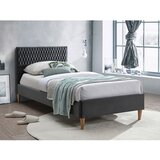  Tapecirani krevet AZURRO 200x90 cm - baršun - sivi | shoptok.hr