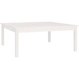  Stolić za kavu bijeli 100x100x40 cm od masivne borovine | shoptok.hr