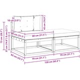  2 Komad Vanjski otoman Poliester Bijela | shoptok.hr