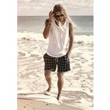 Urban Classics Plus Size Check Black/White Swimsuit Cene