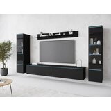 Livetastic Dnevni Regal Vera, Črna, 4-Delno, Led | Shoptok.si