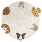 Lorena Canals Krem periv/ručno rađen pamučan dječji tepih za igru ø140 cm Dogs – | shoptok.hr