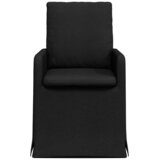  Trpezarijske stolice 2 pcs Crna 57 x 67 x 98 cm tkanina | shoptok.hr