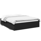 vidaXL Okvir za krevet crni 160x200 cm konstruirano drvo Cijene