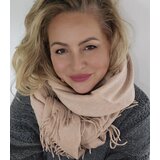 Pri Scarf Thick scarf tassels single color warm soft 200x70 cm | Shoptok.si