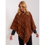Wool Fashion Italia Poncho-AT-PN-2347.16-light brown | Shoptok.si