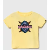 Quiksilver Otroška bombažna kratka majica RAINMAKERBOY rumena barva