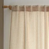 Bež prozirna zavjesa 140x229 cm Muscat Waffle –