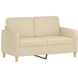  2-dijelni set sofa s jastucima krem od tkanine | shoptok.hr