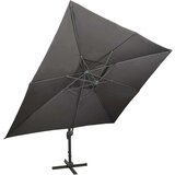  Vrtni senčnik z dvojno streho antraciten 400x300 cm | Shoptok.si