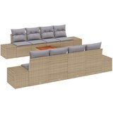  Set od 7 komada dnevni boravak na otvorenom s jastučićima Bež Poli ratan Akacija | shoptok.hr