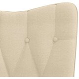 vidaXL Gugalni stol krem blago | Shoptok.si