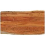 Stolna ploča 100x60x3 8 cm pravokutna bagremovo drvo živi rub | shoptok.hr