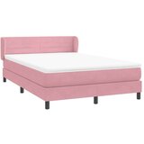 Box Spring krevet s madracem ružičasti 160x220 cm baršun | shoptok.hr