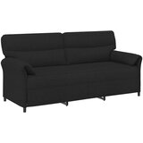 SOFA za 3 osobe Crna 198 x 83 x 95 cm Tkanina | shoptok.hr