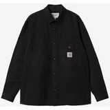 Carhartt WIP Pamučna košulja Reno Shirt Jac za muškarce, boja: crna, relaxed, s klasičnim ovratnikom, I031447-BLACK