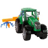 Green Tractor with Orange and Blue Rake Friction Drive | shoptok.hr