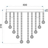 Toolight Kristalna stropna svjetiljak APP515-4C Cristal | shoptok.hr