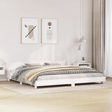 Furnova Posteljni okvir brez vzmetnice bel 180x200 cm trdna borovina, (21934992) Cene