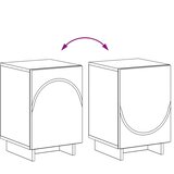  Noćni ormar 2 pcs Staro drvo 33,5 x 34,5 x 50 cm | shoptok.hr