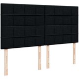 vidaXL Box spring postelja z vzmetnico črn 200x200 cm blago | Shoptok.si