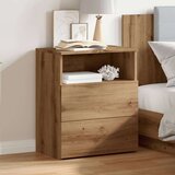 vidaXL Nočna omarica artisan hrast 50x32x60 cm inženirski les | Shoptok.si